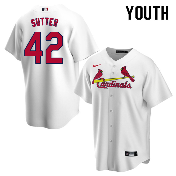 Nike Youth #42 Bruce Sutter St.Louis Cardinals Baseball Jerseys Sale-White